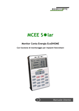 Manuale MCEE Solar