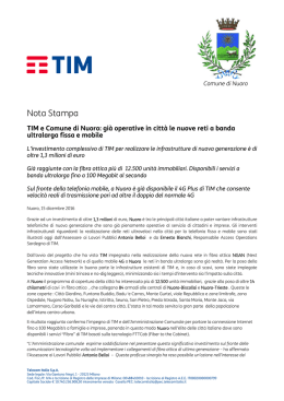 Nota Stampa - Telecom Italia