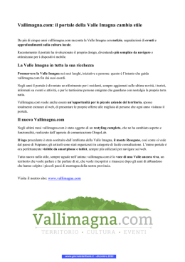 Vallimagna.com: il portale della Valle Imagna