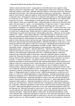 Wiskunde B Getal En Ruimte Boek PDF