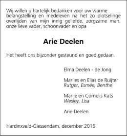 Arie Deelen