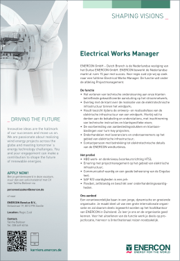 Electrical Works Manager