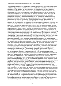 Organisatie En Techniek Van De Handel Deel 2 PDF