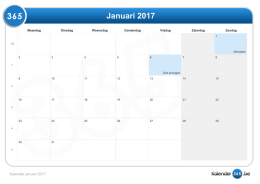 Kalender januari 2017