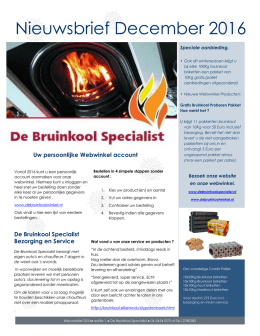 Nieuwsbrief-2 2016  - De Bruinkool Specialist
