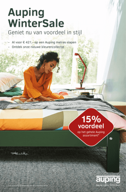 Auping 15% korting