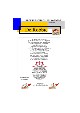 Klik hier om de nieuwste versie van de Robbie te lezen