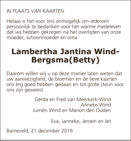 Lambertha Jantina Wind