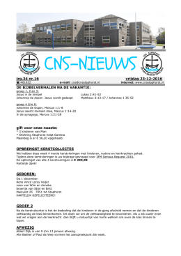 cns-nieuws - CNS Staphorst