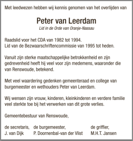 Peter van Leerdam
