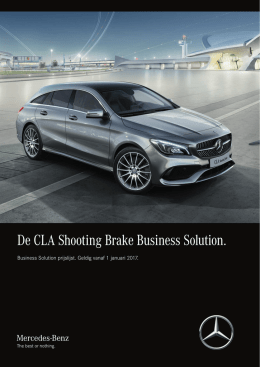 De CLA Shooting Brake Business Solution. - Mercedes-Benz
