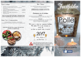 Feestfolder - Superette Pollet