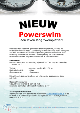 Nieuw Powerswim