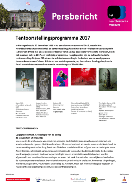 Tentoonstellingsprogramma 2017