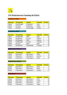 Programma - FC Pepingen