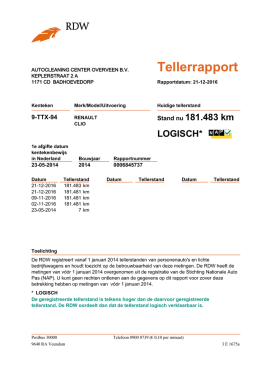 Tellerrapport
