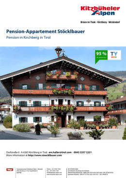 Pension-Appartement Stöcklbauer in Kirchberg in Tirol