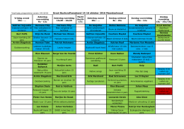 161013 Voorlopig programma Bushcraftweekend 2016