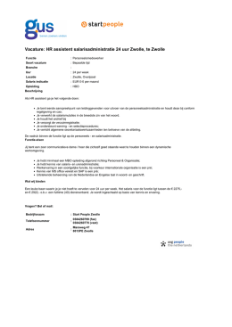 GUS.nl - HR assistent salarisadministratie 24 uur Zwolle