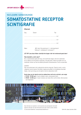 SomatoStatine receptor Scintigrafie