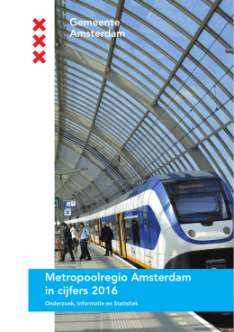 Metropoolregio Amsterdam in cijfers 2016