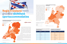 Regio Friesland heeft grootste dichtheid