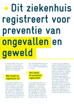 Wat houdt de registratie in? Hoe werkt de preventie