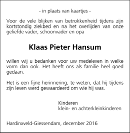 Klaas Pieter Hansum