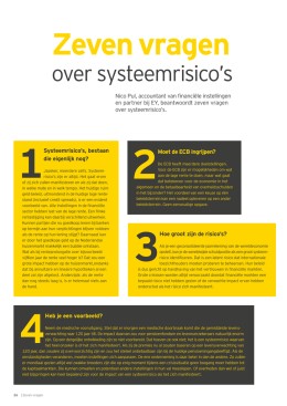 Zeven vragen over systeemrisico`s