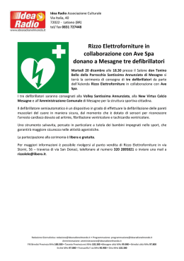 MESAGNE Donazione defibrillatori