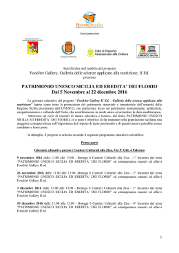 Programma - Comune di Palermo
