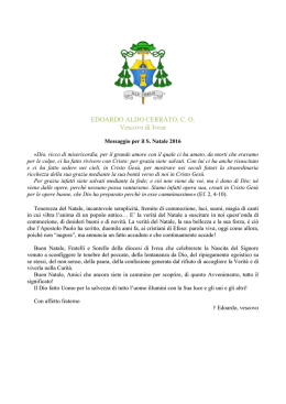 Page 1 EDOARDO ALDO CERRATO, C. O. Vescovo di Ivrea