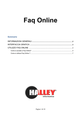 Faq Online - Halley informatica