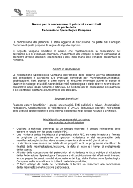 Norme per la concessione di patrocini e contributi