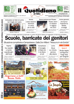1 Prima Pagina.pmd - Quotidiano Del Molise