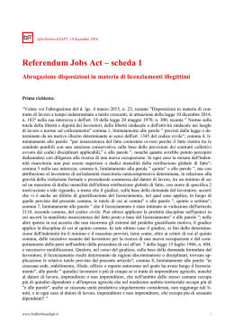 Referendum Jobs Act – scheda 1