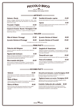 Scarica il menu in PDF - Pizzeria Piccolo Buco