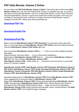 PDF Della Moneta, Volume 2 Online