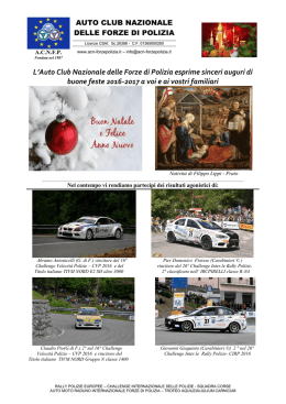 Auguri 2016 - 2017 - Auto Club Nazionale Forze di Polizia
