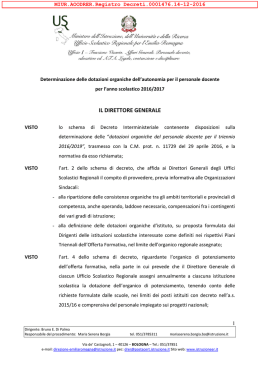 usr bologna: decreto organico di diritto docenti della