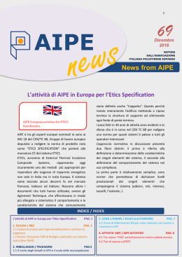 AIPE News N.69 Dicembre 2016