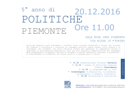 Politiche Piemonte.