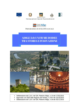 Testo del PSL “Adige 3.0: un fiume d`idee tra storia e innovazione