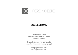 suggestions - Opere Scelte