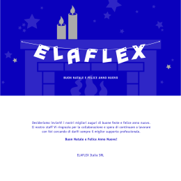 Season`s Greetings - News Elaflex Italia