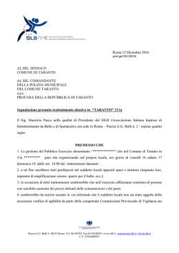 15-12-2016 Segnalazione presunta attivit&agrave; abusiva nel