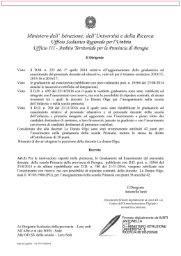 Decreto prot. n. 899 del 20/12/2016