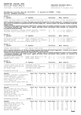 Comunicato Serie A/09/GS Riunione del 21/12/2016