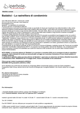 Stampa PDF - Comune di Bologna