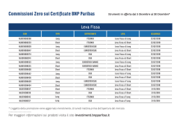 Commissioni Zero sui Certificate BNP Paribas